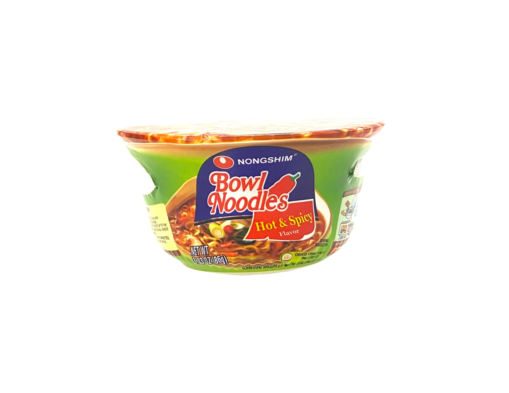 Nongshim Noodle Soup, Bowl, Hot & Spicy Flavor - 3.03 oz